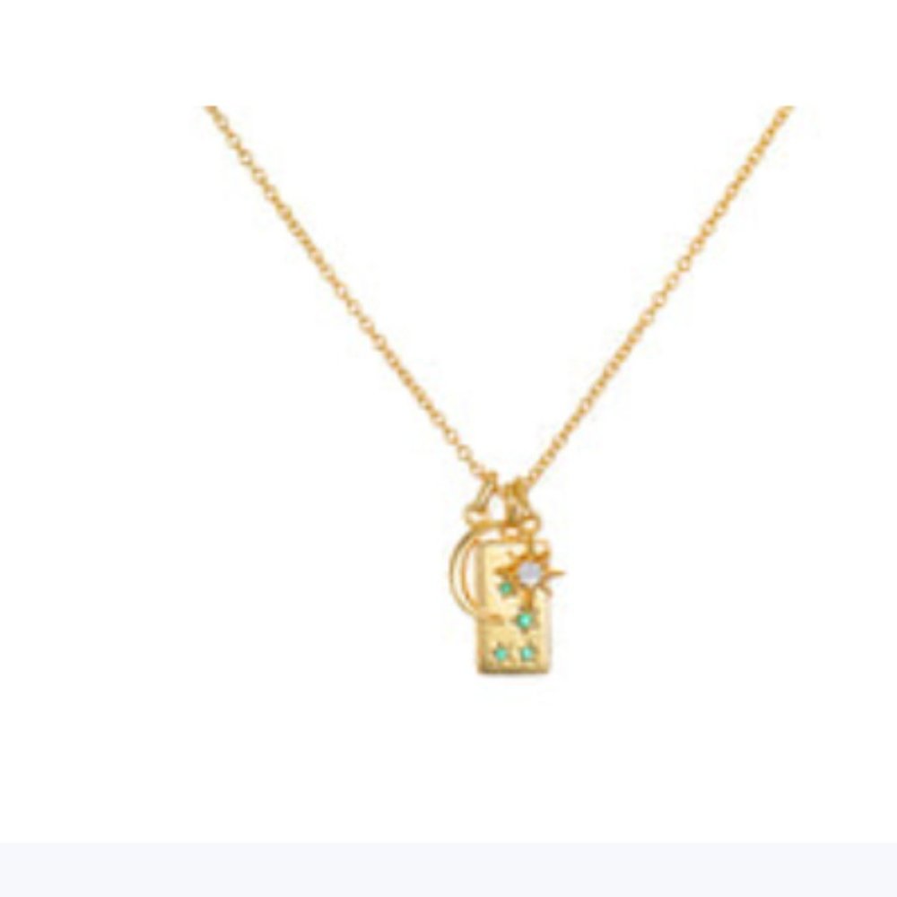 Sun Moon and Star Trio Necklace